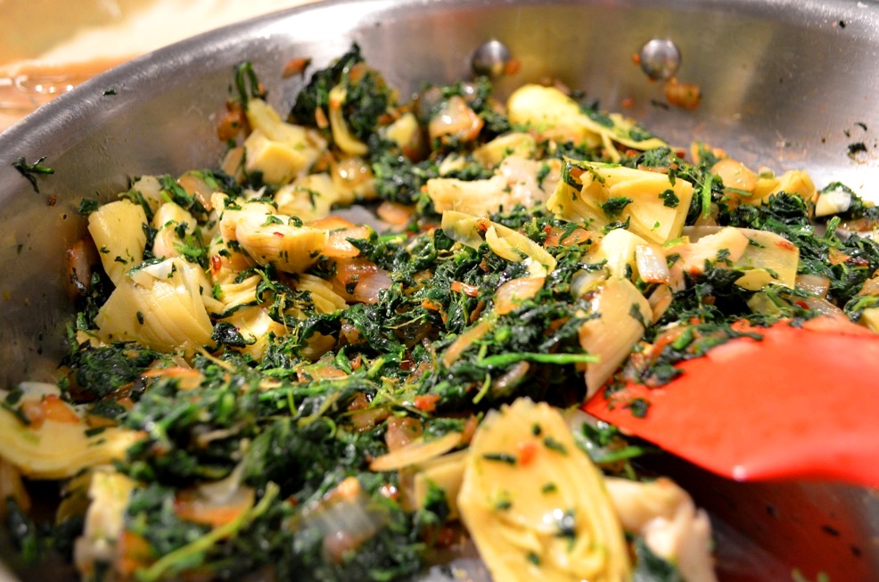 Hint: If you stopped at this point in the process, this would make an outstanding base for a pasta, just add some lemon juice, Parmesan & pasta water.